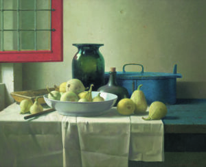 Stilleven bij open raam in Rembrandts atelier. Foto: Art Revisited, Tolbert NL