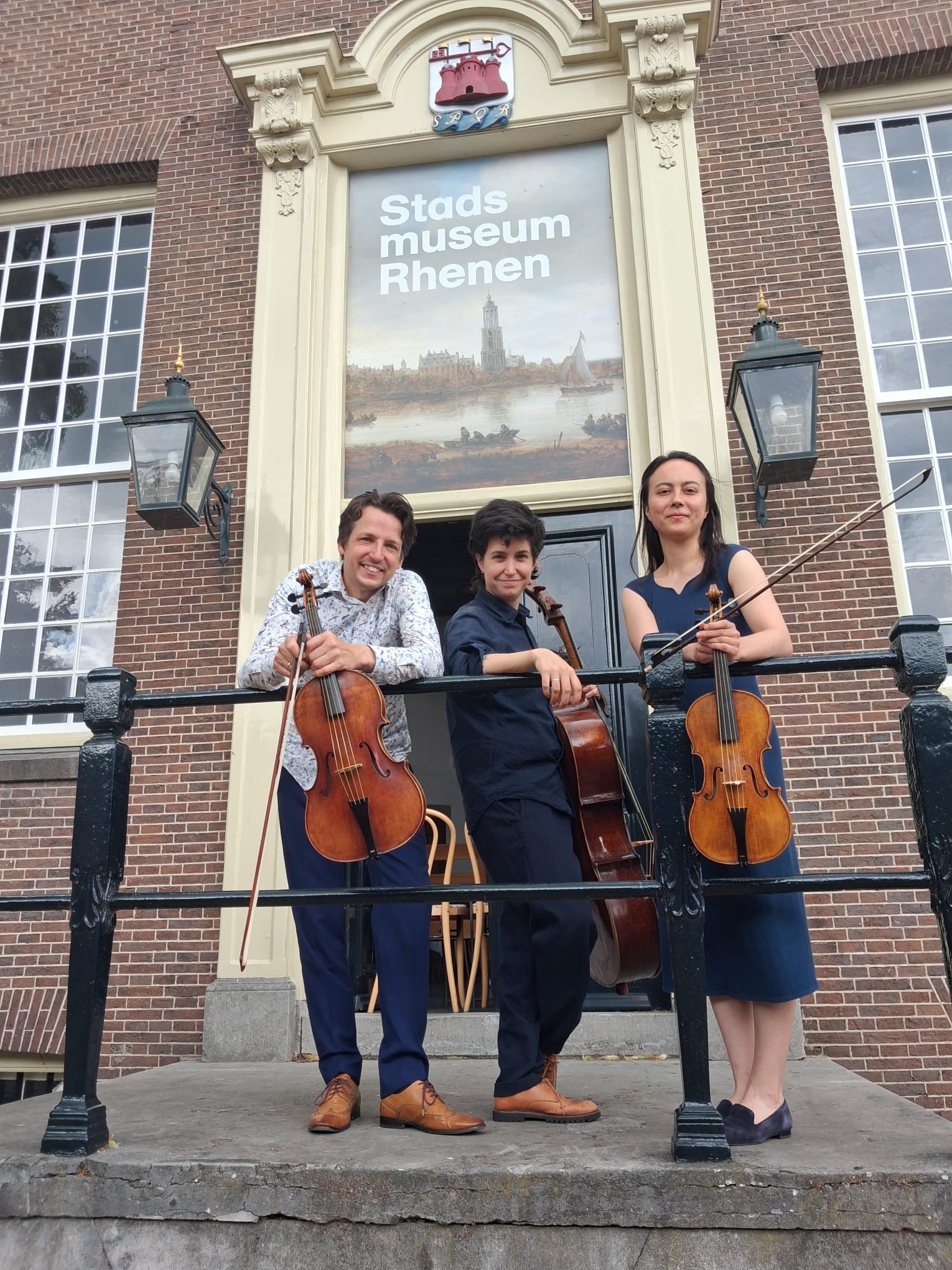 Het Nussen Strijktrio voor het Stadsmuseum Rhenen Foto Lydeke van Os